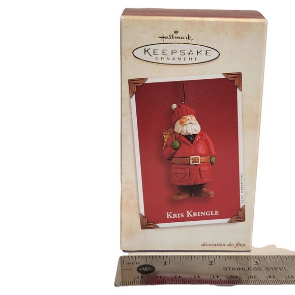 Kris Kringle Hallmark Keepsake Ornament 2003 by Sharon Visker Santa with Pack - Picture 14 of 15